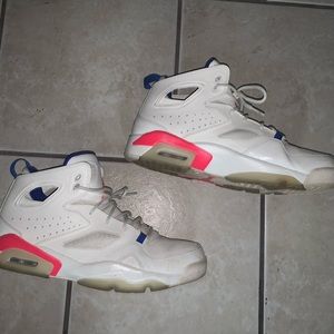jordan 6 white pink blue